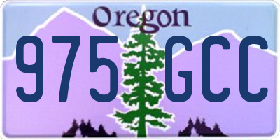 OR license plate 975GCC