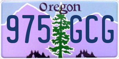 OR license plate 975GCG
