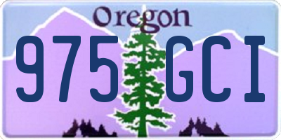 OR license plate 975GCI