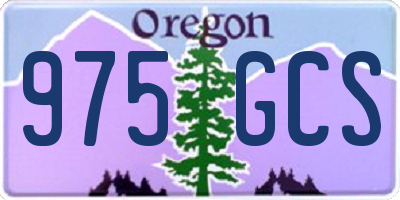 OR license plate 975GCS