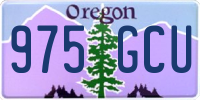 OR license plate 975GCU