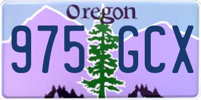OR license plate 975GCX