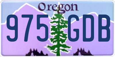 OR license plate 975GDB
