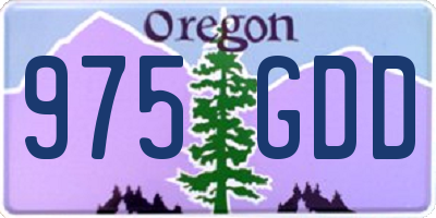 OR license plate 975GDD