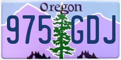 OR license plate 975GDJ