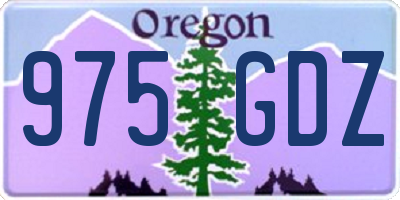 OR license plate 975GDZ
