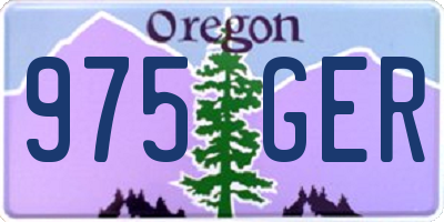 OR license plate 975GER