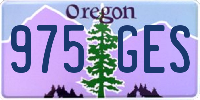 OR license plate 975GES