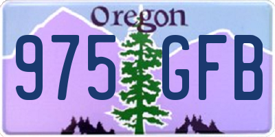 OR license plate 975GFB
