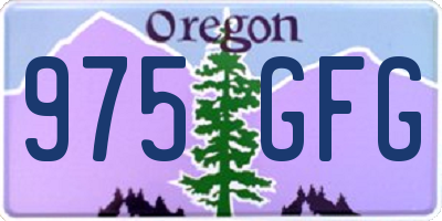 OR license plate 975GFG