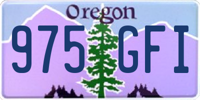 OR license plate 975GFI