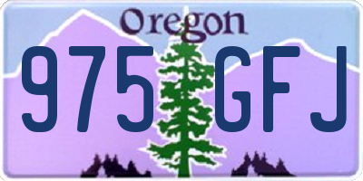 OR license plate 975GFJ