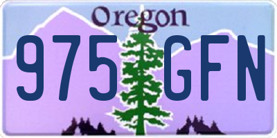 OR license plate 975GFN
