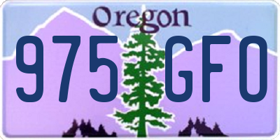 OR license plate 975GFO