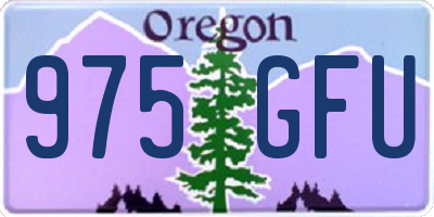 OR license plate 975GFU