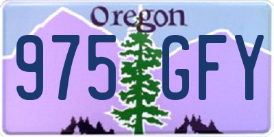 OR license plate 975GFY