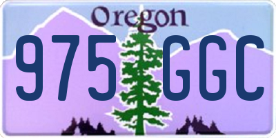 OR license plate 975GGC