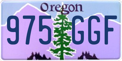 OR license plate 975GGF