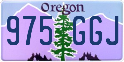 OR license plate 975GGJ