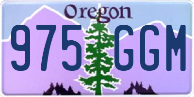 OR license plate 975GGM