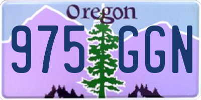 OR license plate 975GGN