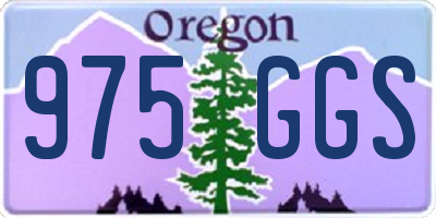 OR license plate 975GGS