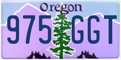 OR license plate 975GGT