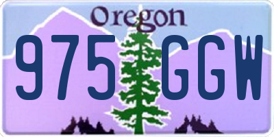 OR license plate 975GGW
