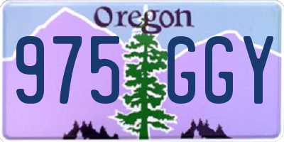 OR license plate 975GGY