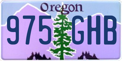 OR license plate 975GHB
