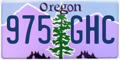 OR license plate 975GHC
