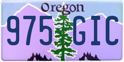 OR license plate 975GIC