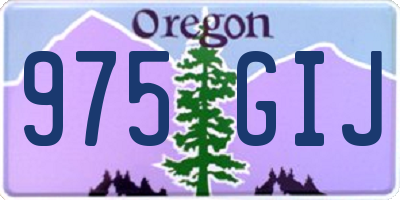 OR license plate 975GIJ