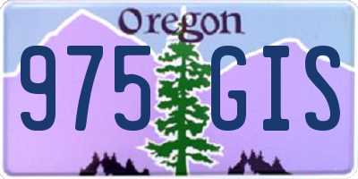 OR license plate 975GIS
