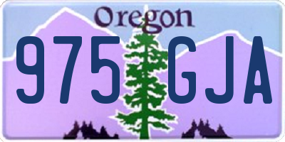 OR license plate 975GJA