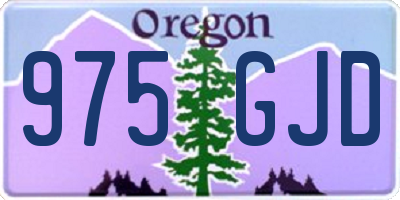 OR license plate 975GJD