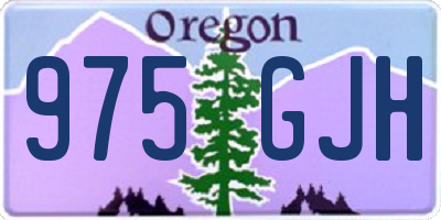 OR license plate 975GJH