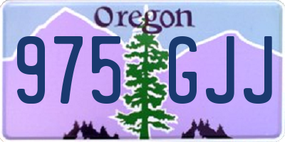 OR license plate 975GJJ