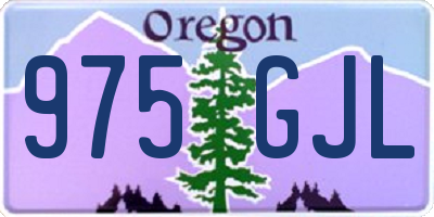 OR license plate 975GJL