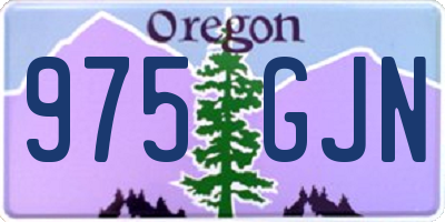 OR license plate 975GJN