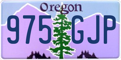 OR license plate 975GJP