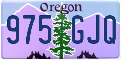 OR license plate 975GJQ