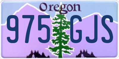 OR license plate 975GJS