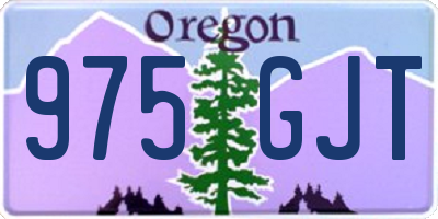 OR license plate 975GJT