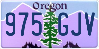 OR license plate 975GJV