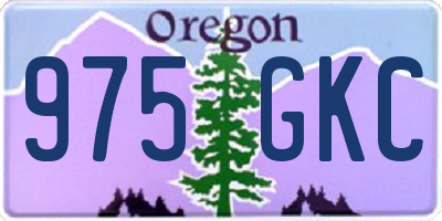 OR license plate 975GKC