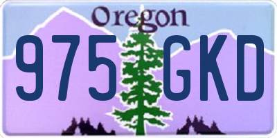 OR license plate 975GKD