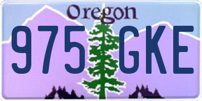 OR license plate 975GKE