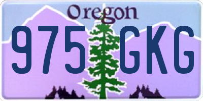 OR license plate 975GKG