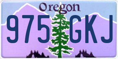 OR license plate 975GKJ
